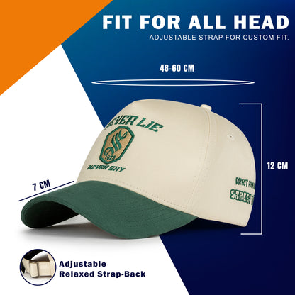 Green cream vintage snapback adjustable closure – NOGORSHILPO-US